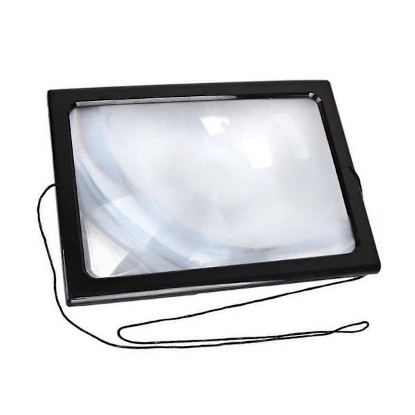 Lukulasin suurennuslasi 3X Kokoontaitettava Hands Free Suuri sivun suurennuslasi 4 LED-valolla
