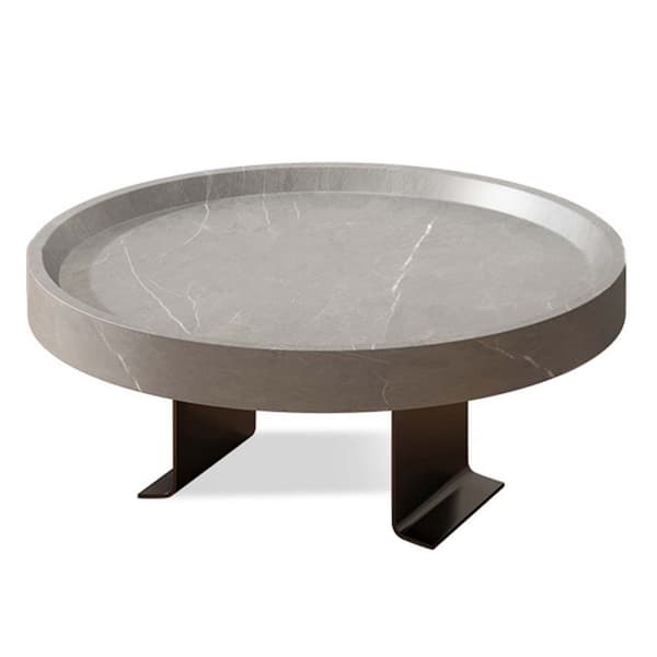 Armlenebrett Sofa | Bord for Sofa Armlene | Justerbar, 30cm Grå Marmor
