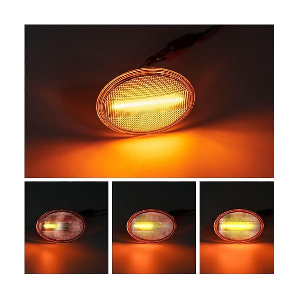 1 Par Bil LED Side Lys Sort Shell Til S R55 R56 R57 R58 R59 Dynamisk Blinklys