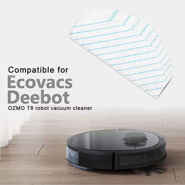 100 stk. engangs moppepuder kompatible med Ecovacs Deebot Ozmo T8 AIVI robot