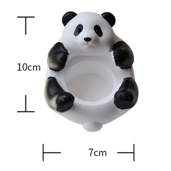 Ljusstake i form av en söt panda, ringhållare, smyckesbricka, dekorativ ställning för
