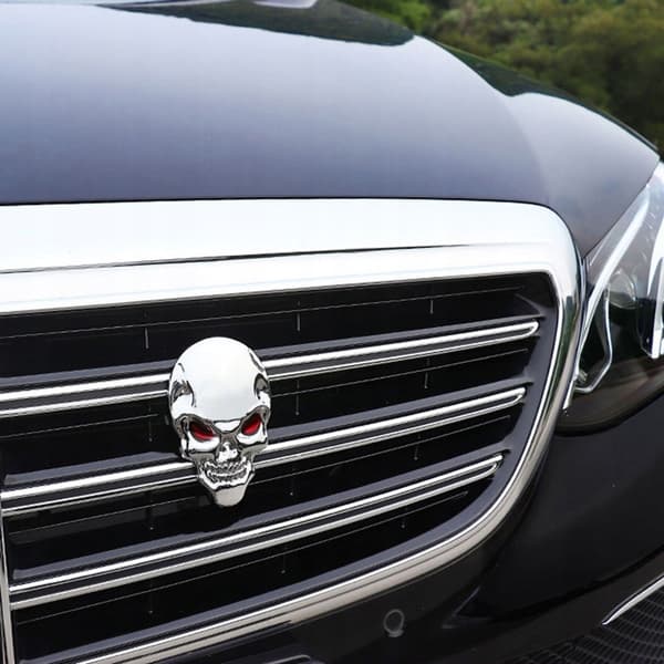 SKULL 3D EMBLEM-dekal för motorcykelbil