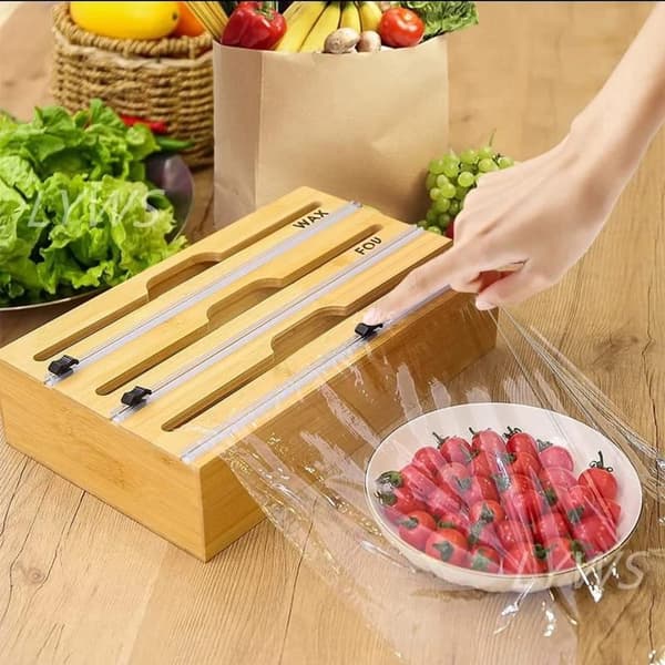 Foil Dispenser - Roll Holder - Foil Cutter - Foil Holder - Kitchen Foil Holder