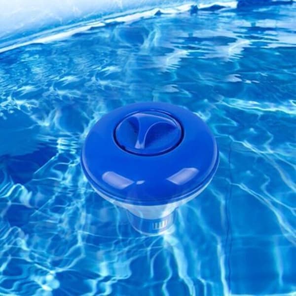 Klorflottör för pooler, automatisk kemikaliedispenser