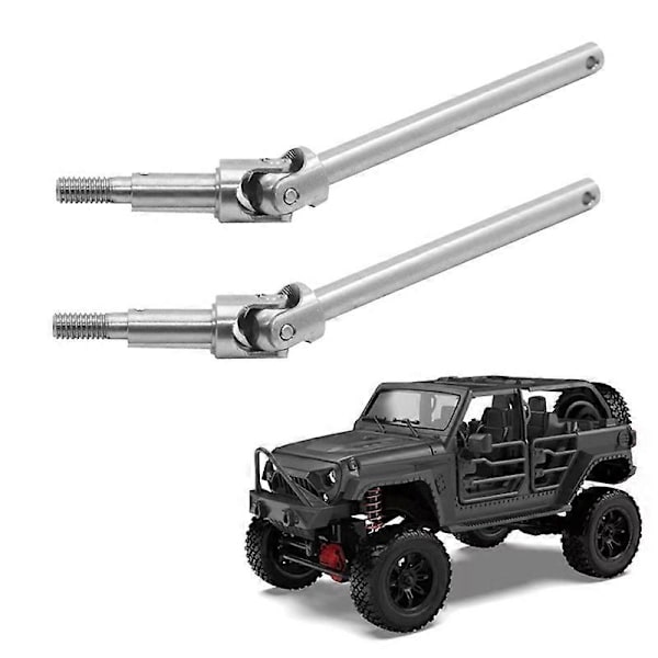 2 kpl Metallinen Etuakselin Vetoakseli CVD Vetoakseli MN128 MN86 MN86S MN86K MN86KS MN G500 1/12 RC -autoihin