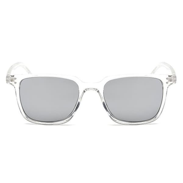 Square Transparent Sunglasses Mirror Lenses