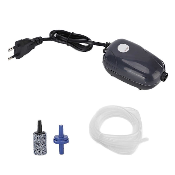 Liten Oksygenpumpe Profesjonell Stille Akvarium Luftpumpe 220V EU Plugg for Fiskeoppdrett Enkelt Hull 2025th