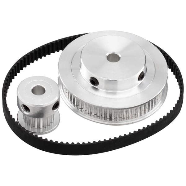 2 st GT2 Synkront Hjul 20 & 60 Tänder 5mm Hål, Aluminium Timing