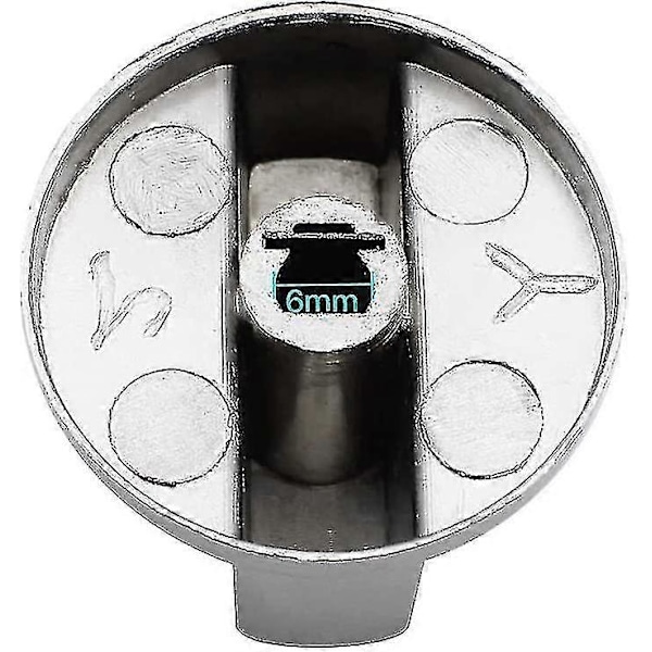 6 st universella metallkontrollknoppar gasspisknopp 6 mm universella kontrollknoppar spisknopp för gasspis spis ugn häll-eyzi JST.14