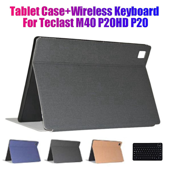 Tablettikotelo + langaton näppäimistö M40 P20HD P20 10.1 tuuman tablettikotelolle, pudotussuojattu kotelo, tablettiteline (B