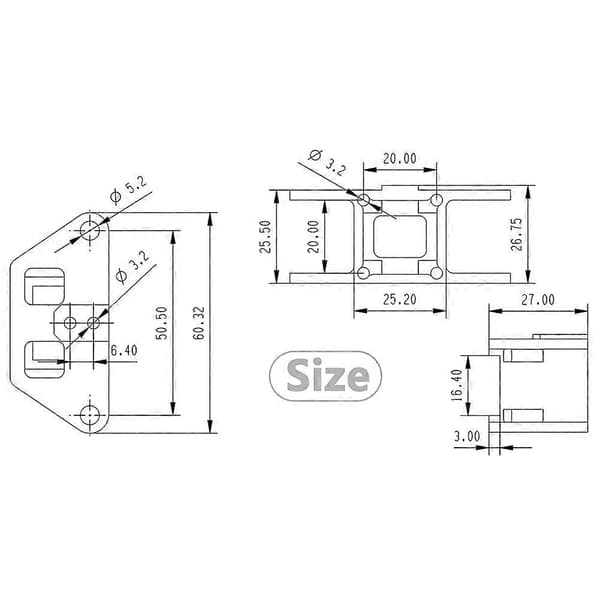 2 stk. CNC Aluminium Y Gantry Guide 3D-printtilbehør til Ultrahøj hastighed til VzBoT 3D-printer L