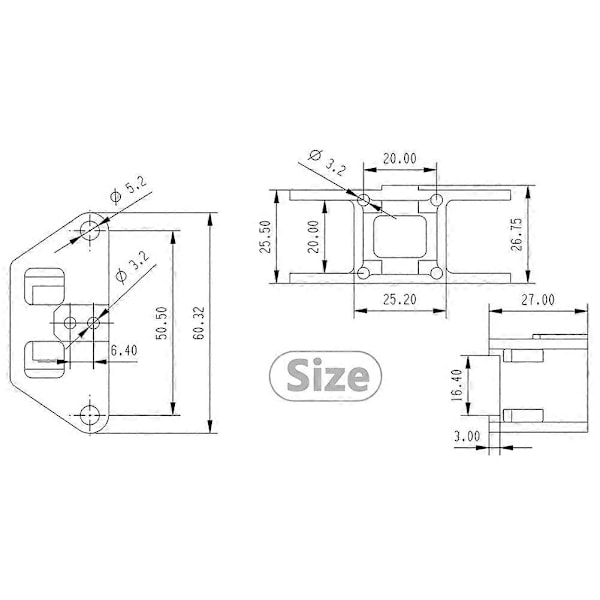 2 stk. CNC Aluminium Y Gantry Guide 3D-utskriftstilbehør for Ultra-High-Speed for VzBoT 3D-skriver L