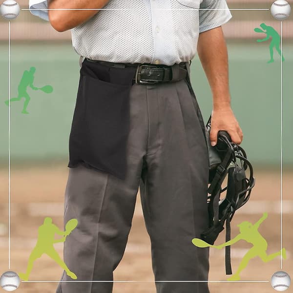 2 Stykker Dommer Ballpose Dommerutstyr Baseball Softball Dommerpose Kvalitetsvevd Polyesterstoff For Baseball