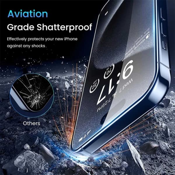 iPhone 16e Privacy Screen Protector Full Coverage HD Tempered Glass