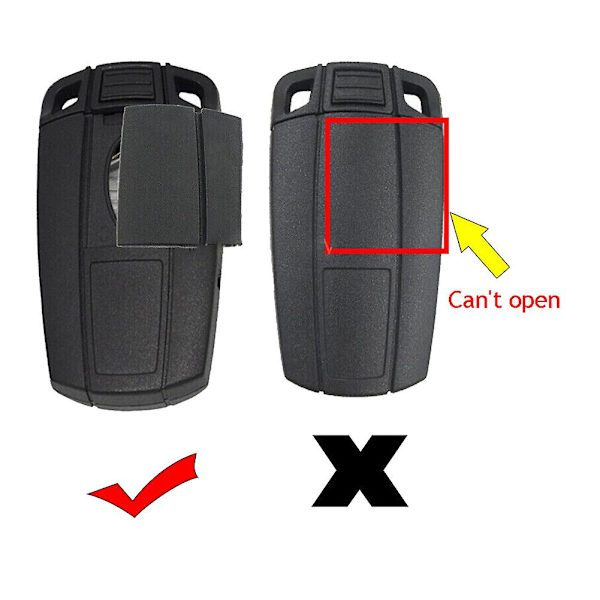 Fjärrnyckelhölje Smart Key Shell Blade Nyckelhölje för 2006-2011 1 3 5 6-serie E90 E91 E92 E60 Kr55wk4
