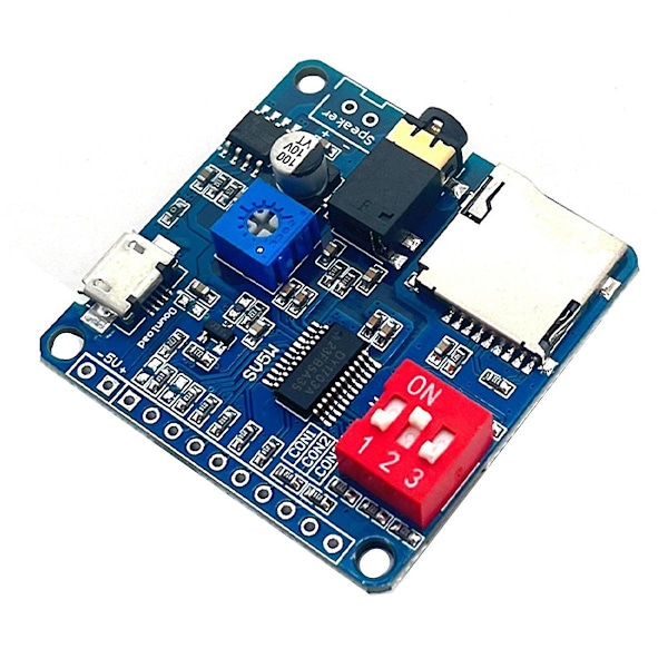 Äänen Toistomoduuli MP3-soitinmoduuli UART I/O Trigger Class D Vahvistinlevy 5W DY-SV5W