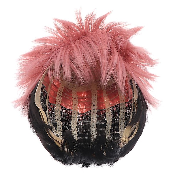 Aniem Jujutsu Kaisenyuji Itadori Smoky Pink Cosplay Peruk Flätad Syntetiskt Hår