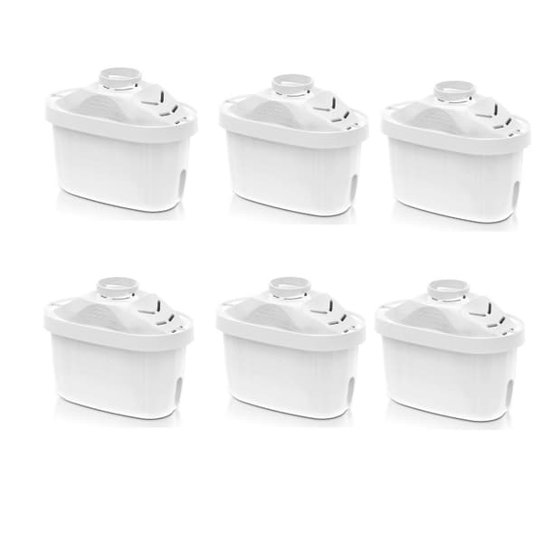 Oppgradert vannfiltererstatning 6-pakning Hvit Brita Fun / Marella / Style / Aluna / Optimax