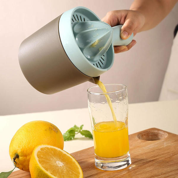 Citron Appelsin Juicer Manuel Håndpresser Rotationspresse Nem Hældetud Opvaskemaskine Sikker Effektiv Frugtjuicer til Druer Jikaix