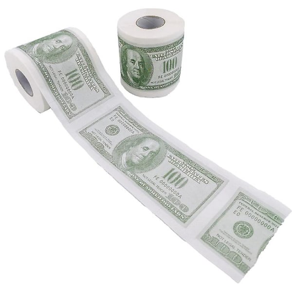1 Rulla Dollar Bill -WC-paperia Kotirullalle Hauska Lahja