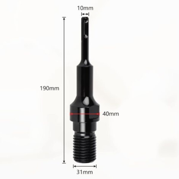 SDS PLUS adapter til 1 1/4\" UNC diamantkerneborebit, adapter til kernebor