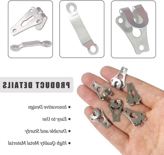 24 sæt hage- og øjeknapper til bukser, perfekte til reparation af tøj, nederdele og modetilbehør, i sølv og sort.