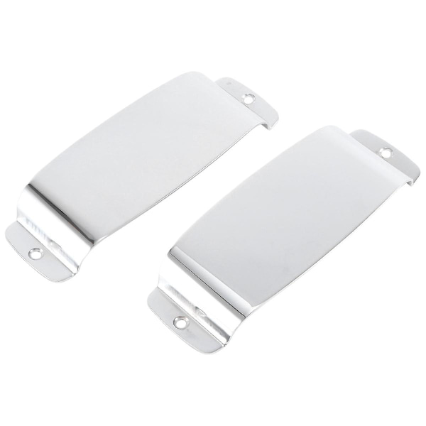2 st JB-gitarr pickup-skydd gitarr stål pickup-skydd för JB-stil bas silver