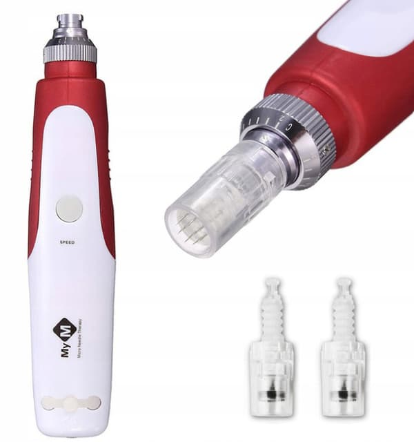 DERMA PEN Microneedle Mesotherapy Set + 2 Dermapen Cartridges
