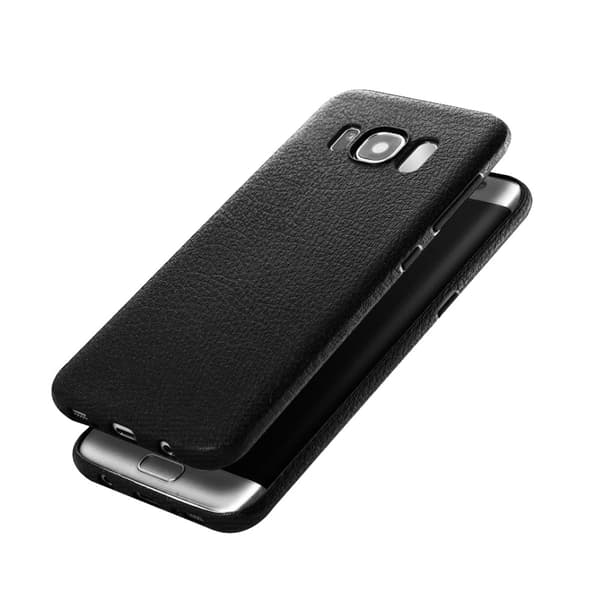 Samsung Galaxy S8 -puhelinkotelo, musta nahka