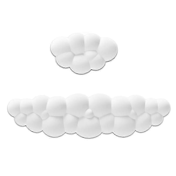 Moln Handledsstöd Kit Tangentbord Handledsstöd Mus Handledsstöd Memory Foam Handledsstöd för Tangentbord Mo