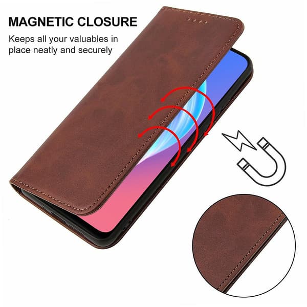 Magnetiskt läderfodral för Oppo A73 5g