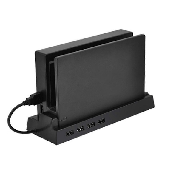 Spelkonsolhållare Extern Splitter Expansionsadapter 4 USB 2.0 HUB Docka för Nintendo Switch
