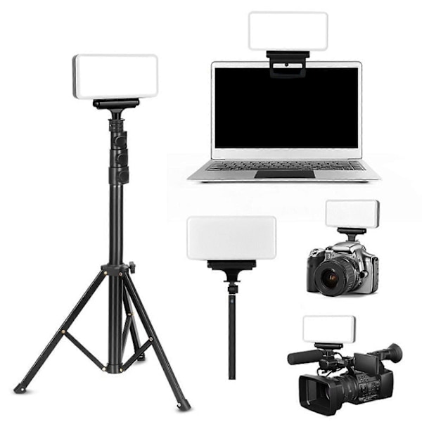 LED Panellys med Udfyldningslys, 3 Klemmer, Genanvendelig, Genopladelig, Multifunktionel