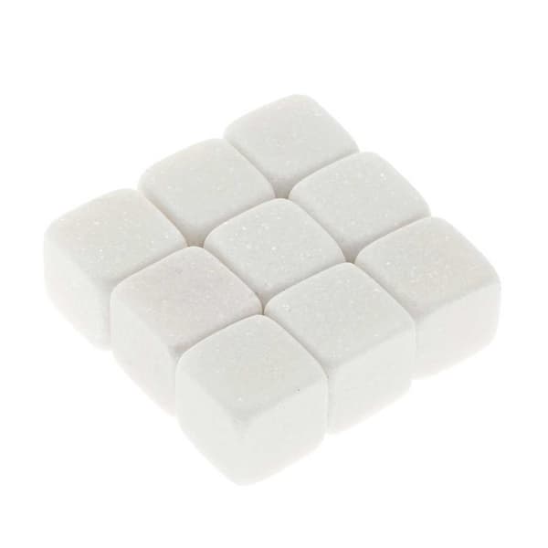 9-pack Natural Whiskey Stones - Stone Ice Cubes White