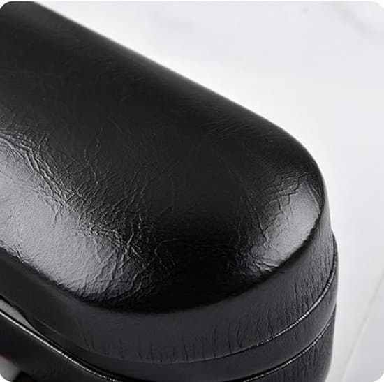 Reversible 15.8x7 cm Double-Layered Glasses Case with Mirror for Two Pairs, Black