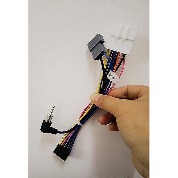 til Qashqai J10 Versa Cube Sentra X-trail til Nissan 16PIN Android Connector Radio Antenne Ledningsnet Adapter