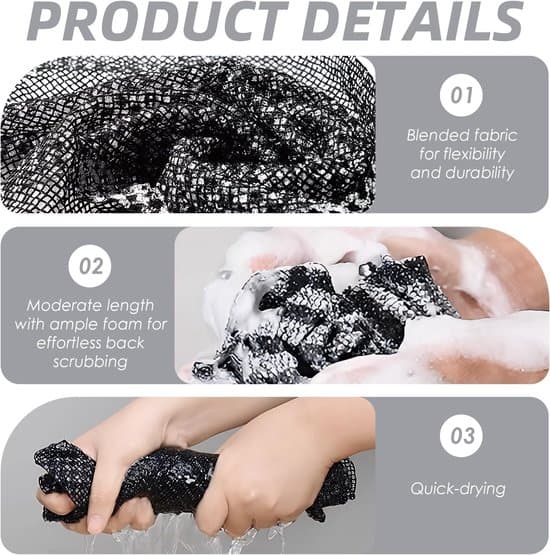 2-pack Gentle Exfoliating Natural Fiber Bath Gloves