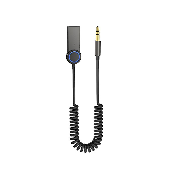 Bil Bluetooth-mottaker Bluetooth 5.1 Mottaker Audioadapter 3,5 mm Bluetooth Audioadapter HD-samtale Bil Bluetooth-adapter