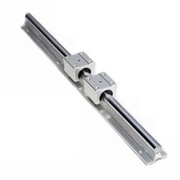 Lineaarikiskot ja laakerit, 1 kpl Lineaarinen ohjainkisko 500mm + 2 kpl Lineaarinen laakeri 12mm Liukuesteet SBR12U