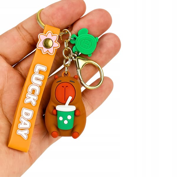 Keychain Capybara Shake Bubble Capybara Car Pendant Small Keychain 3D