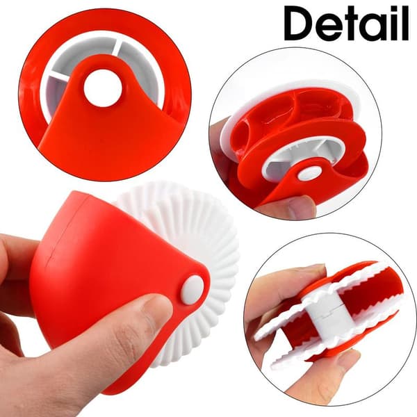2-pack dough cutting wheels, dough disc decorator, dough disc and cutter, pie mold tongs for rolled dough, baking and c