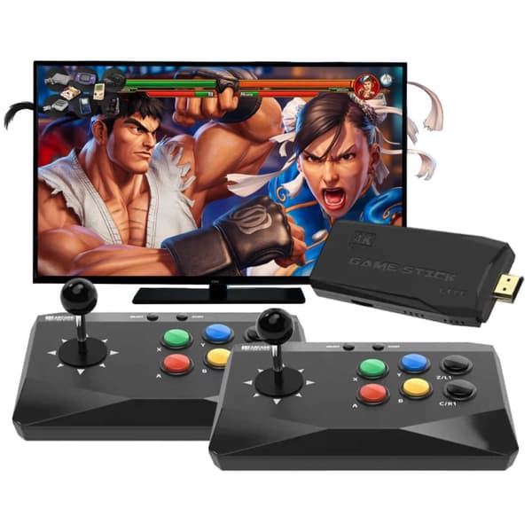 Wireless Joystick Retro TV Game Fighting Game Console 20000 Games