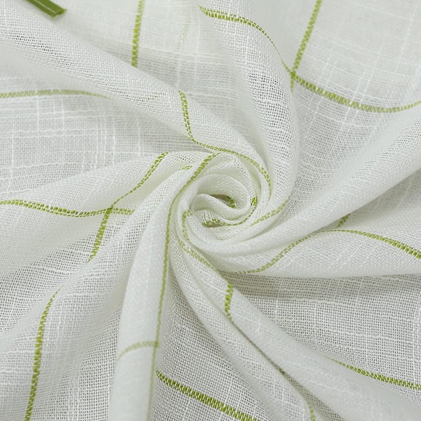 Linnedgardin med stropper, bomuldsblanding, grøn, Bxh 140x80cm 1 stk