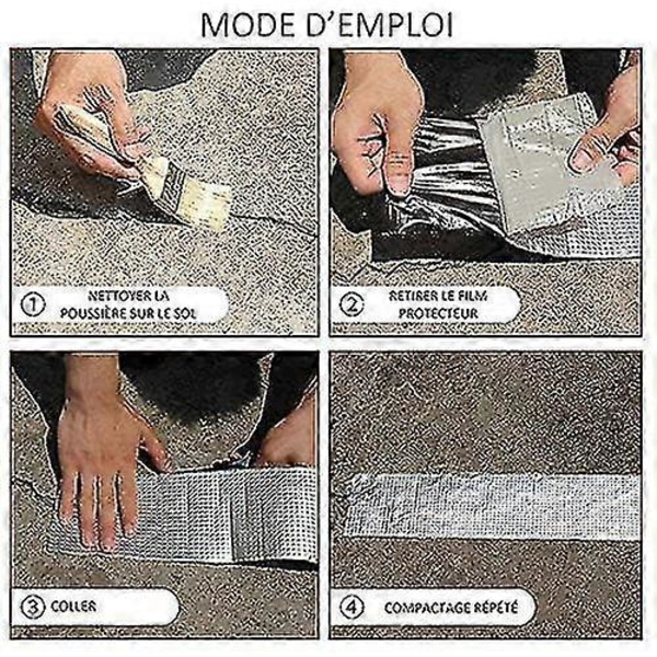 Aluminiumtape: Hyperresistent og vanntett teip med sterkt feste for sprekker, lekkasjer, hull 5cm*5m