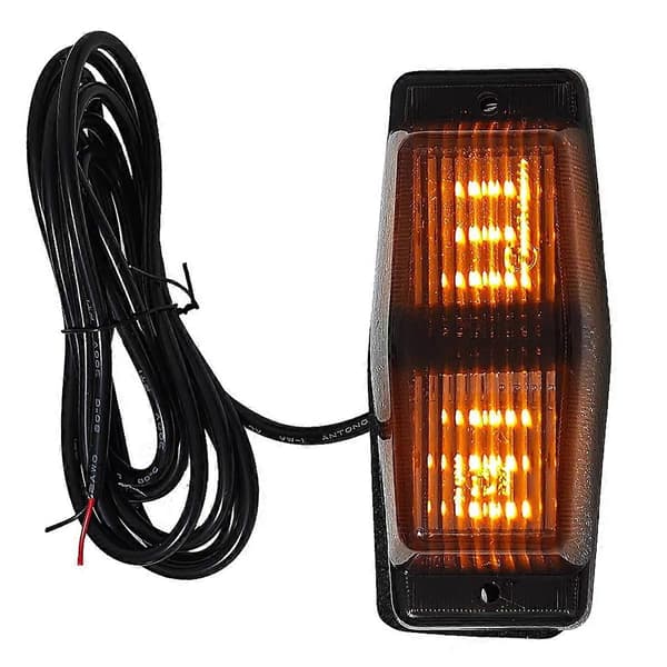 Røget Amber Front Grill Lys LED Markeringslampe til Man Lastbil Front Dobbelt Brænder Indikatorlys