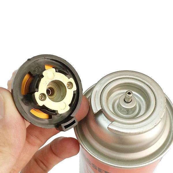 Utomhus Camping Vandringsugn Brännare Adapter Delad Typ Ugn Konverterare Koppling Automatisk Avstängning Gaspatron Tank Cylinder Adapter