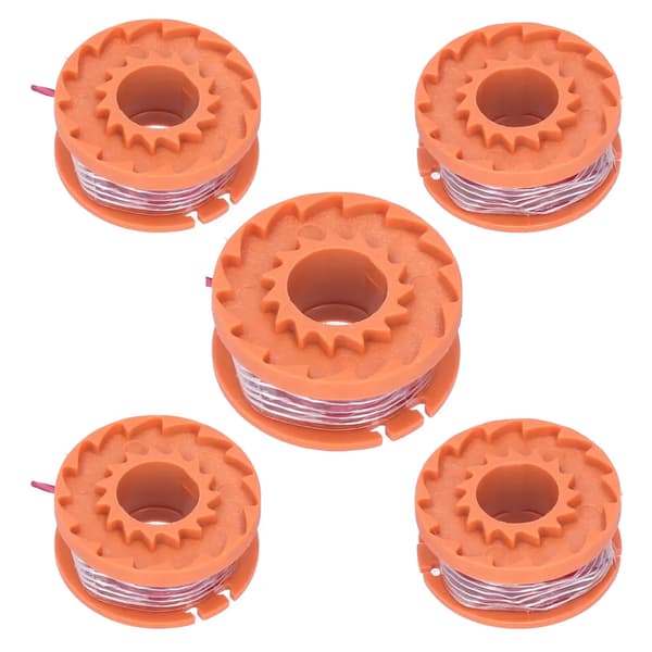 6-paknings erstatningsspoler for gresstrimmer, kompatibel med WORX WA0010