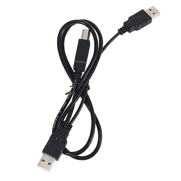 Dobbel USB 2.0 Hann til Standard B Hann Y-kabel 80 cm for skriver & skanner & ekstern harddisk