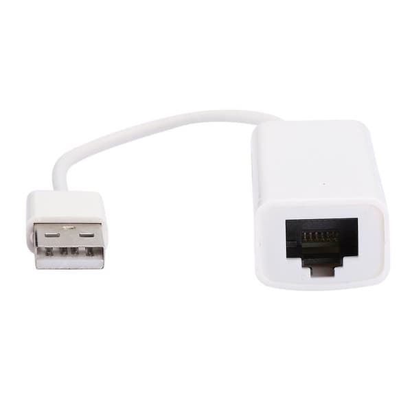 USB2.0 Ethernet-adapter RJ45 Vit ABS RTL8152B Chip Dator Externt Nätverkskort-YM