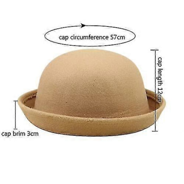 Bowlerhat i imiteret kashmir